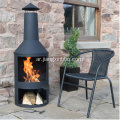 حديقة كبيرة في الهواء الطلق Chimenea Black Fire Pit